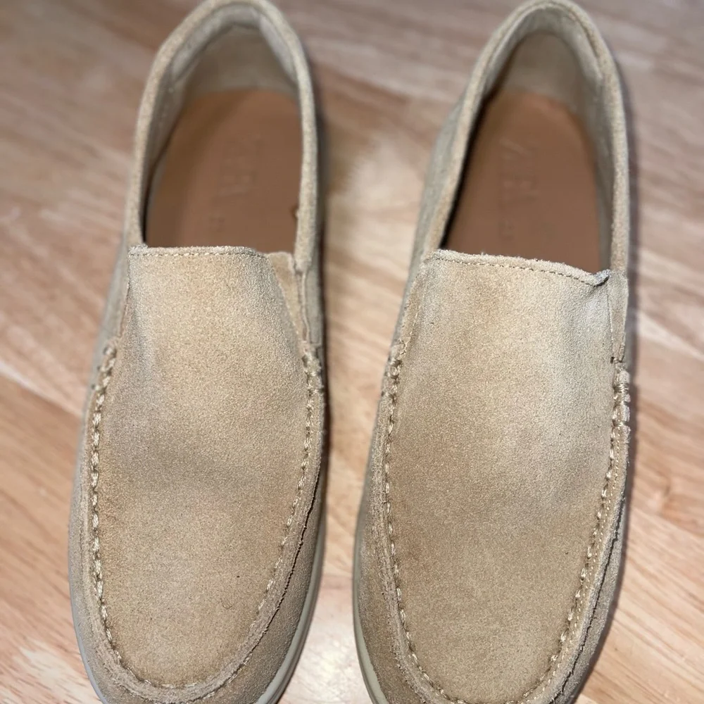 Zara kids Beige Suede Slip-Ons